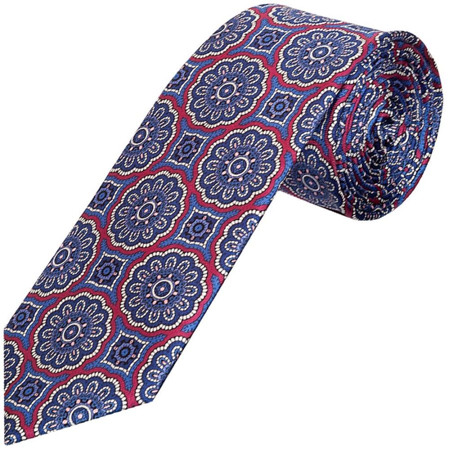 Dark Pink Brocade Classic Men's Tie