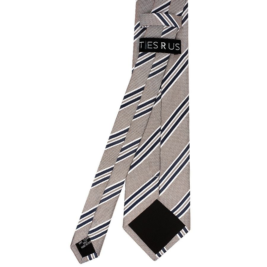 Silver Twin Stripe Classic Men's Tie