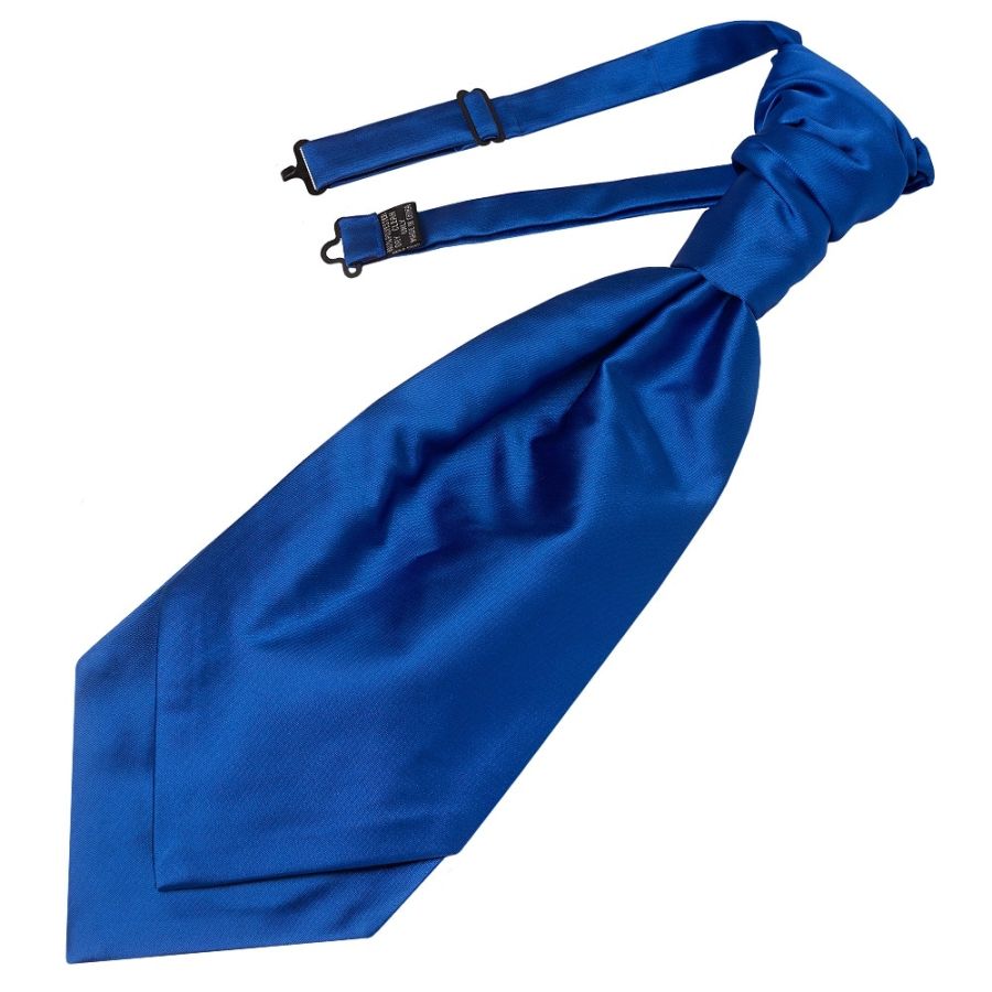 Royal Blue Satin Men's Cravat Tie