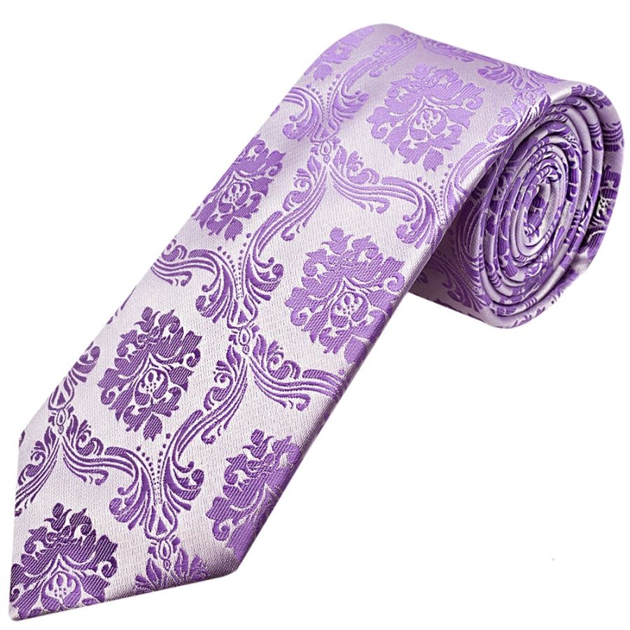 Cadbury Purple Paisley Classic Men's Tie