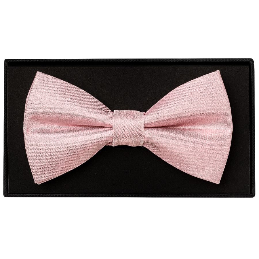 Plain Dusty Rose Silk Mens Bow Tie