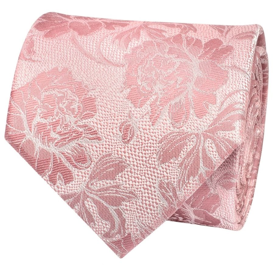 Rose Flower Classic Men's Tie and Pocket Square Set
