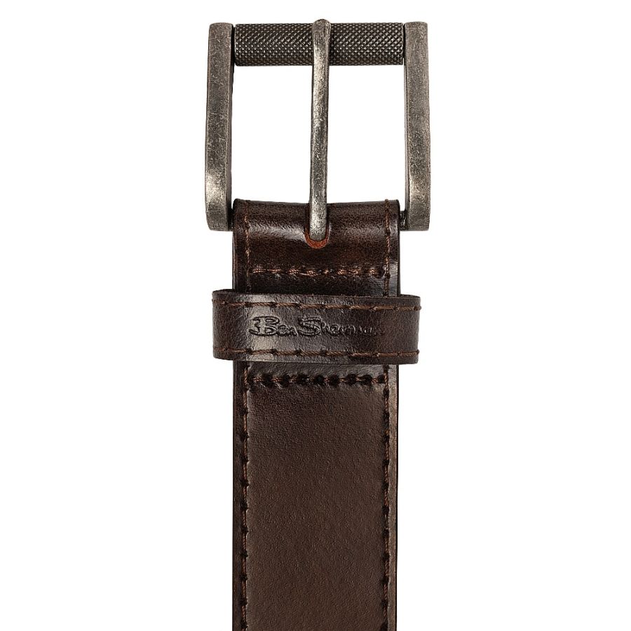 Ben Sherman Chopper Full Grain Brown Belt