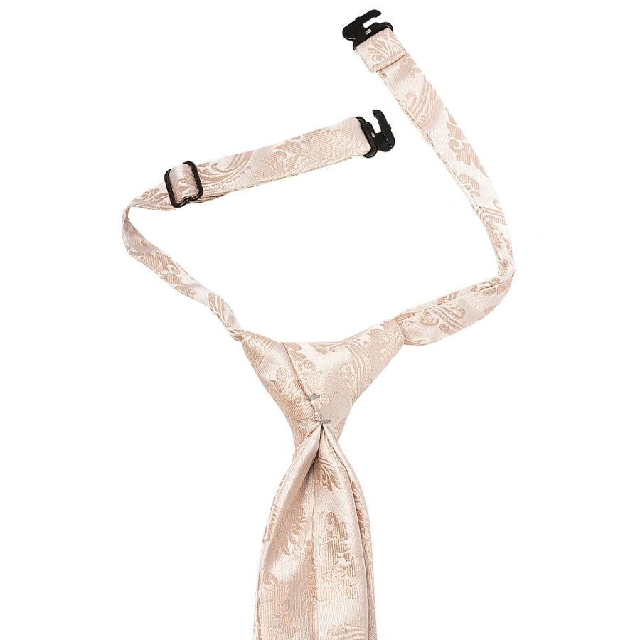 Pre Tied Nude Paisley Boys Tie Age 4-7