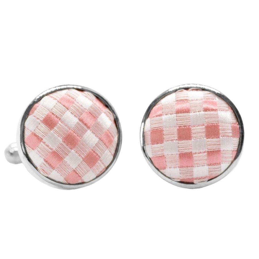 Rose Gold Diamond Neat Cufflinks