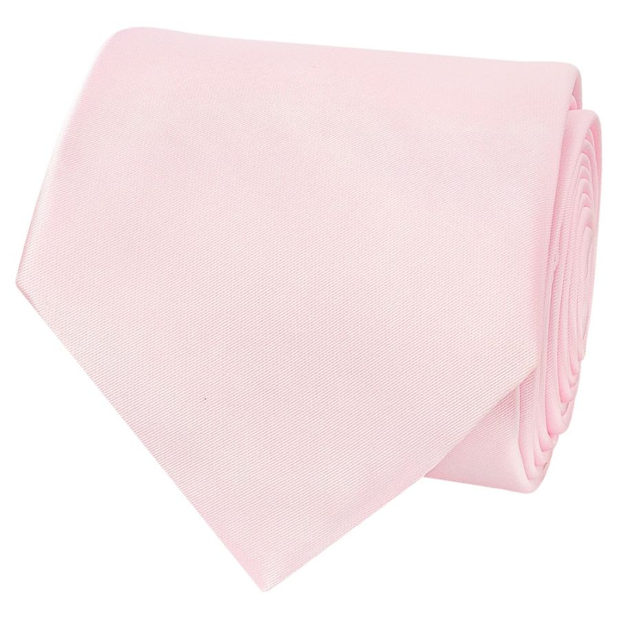 Plain Blush Pink Satin Classic Men's Tie