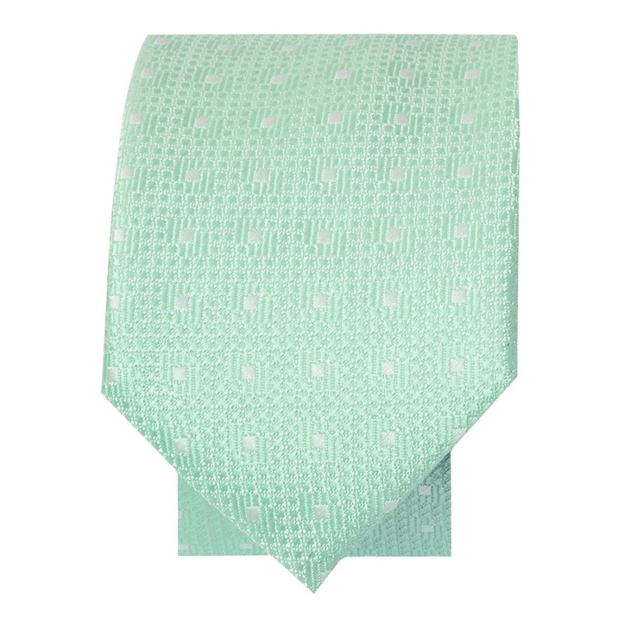 Mint Green Spot Skinny Men's Tie