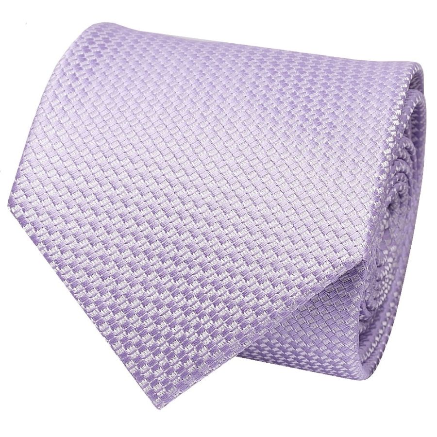 Lilac Textured Classic Tie and Pocket Square Set