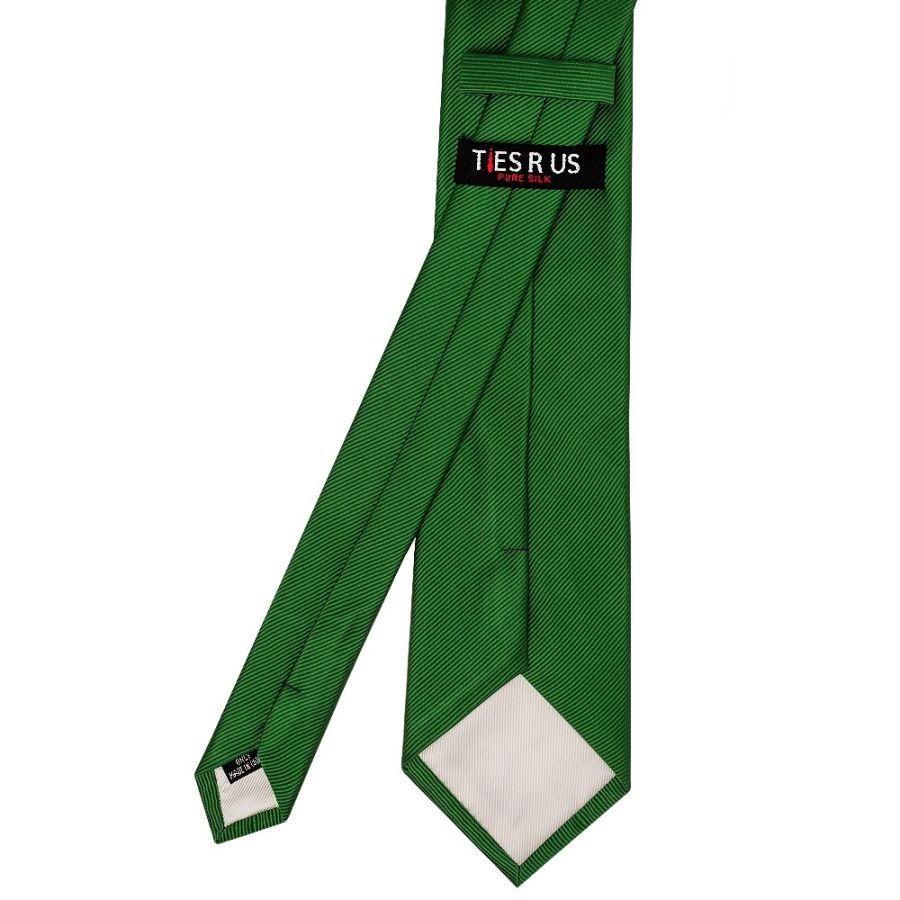 Green Twill Silk Classic Men's Tie