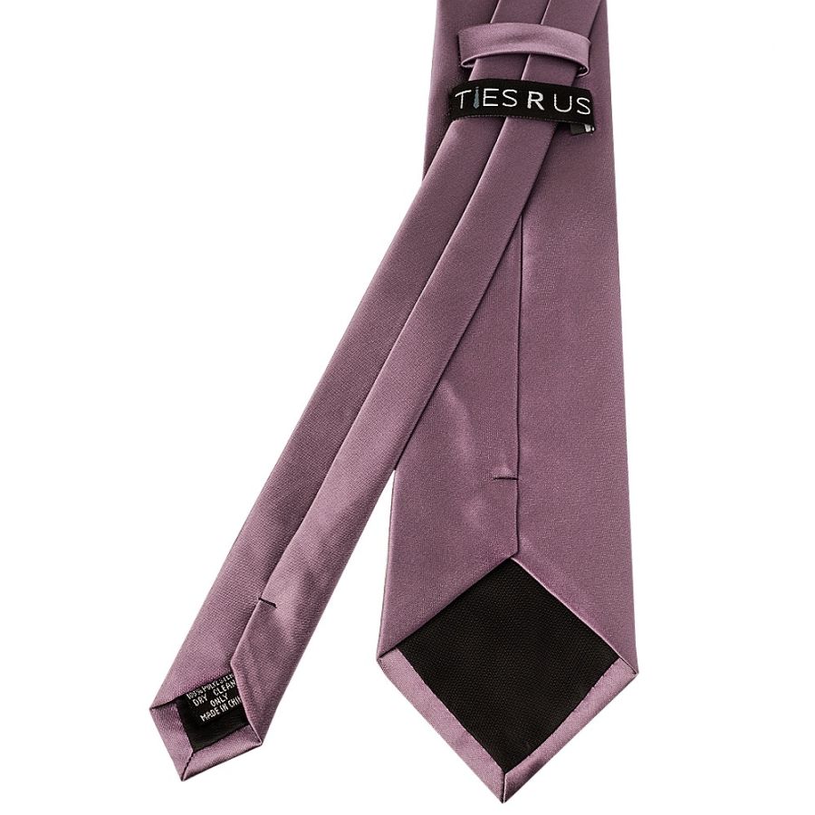 Plain Mauve Satin Classic Men's Tie
