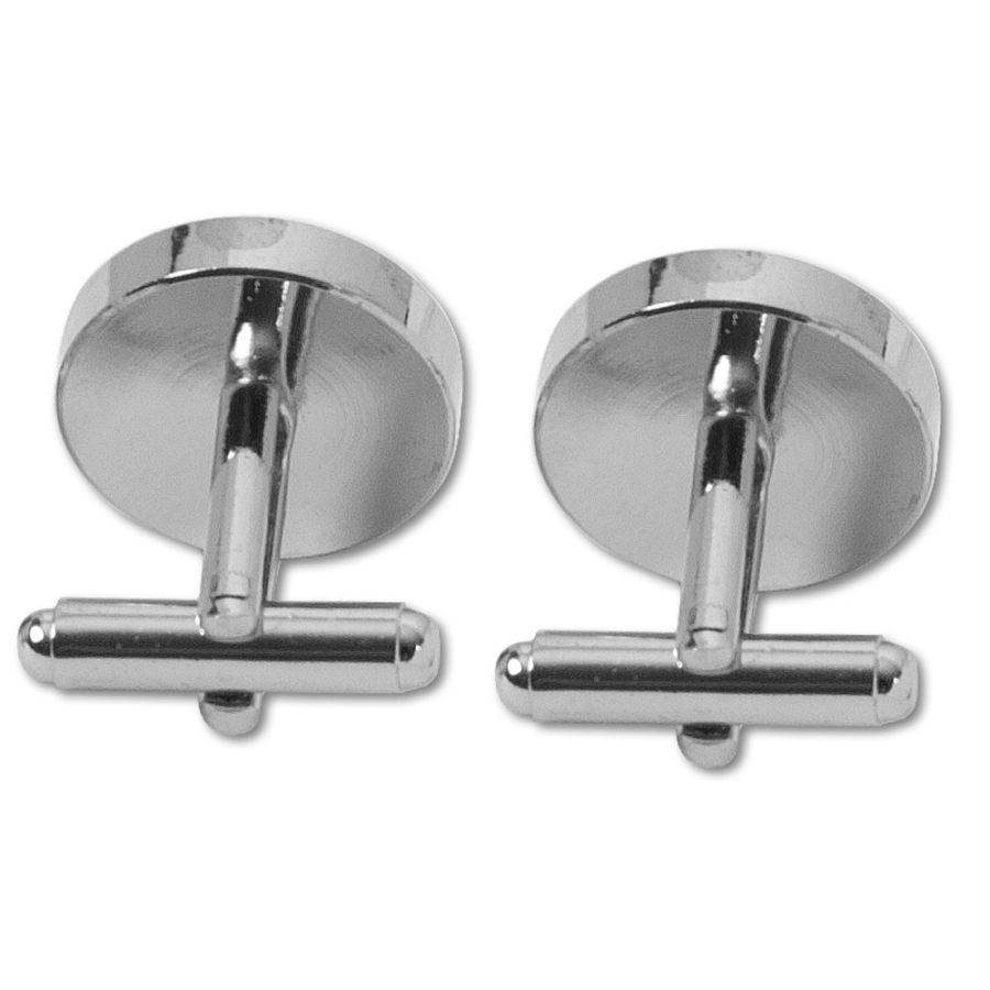 Plain Pale Mint Satin Cufflinks