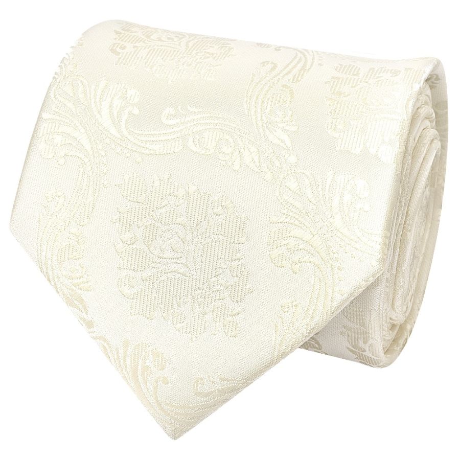 Ivory Paisley Classic Men's Tie