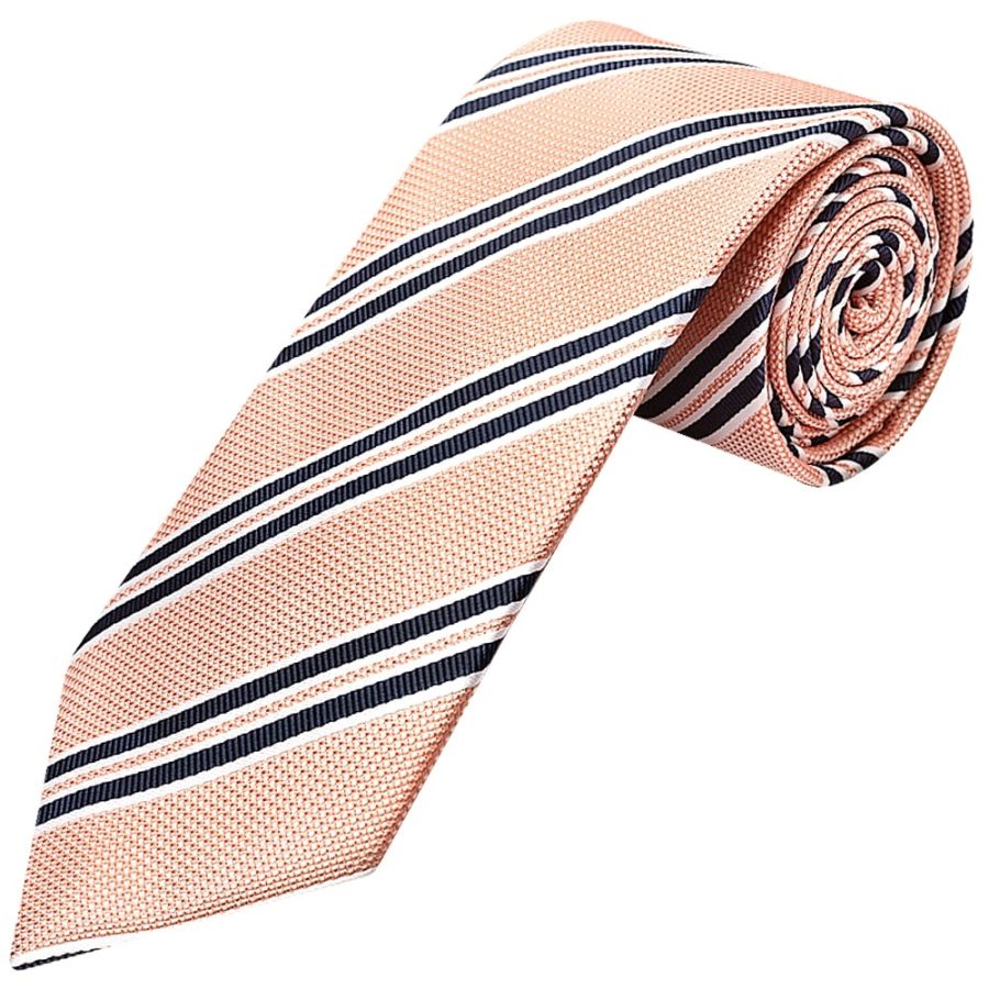 Pink Twin Stripe Classic Men's Tie