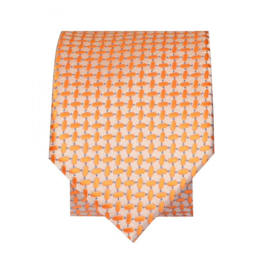 Orange Neat Skinny Men's Tie