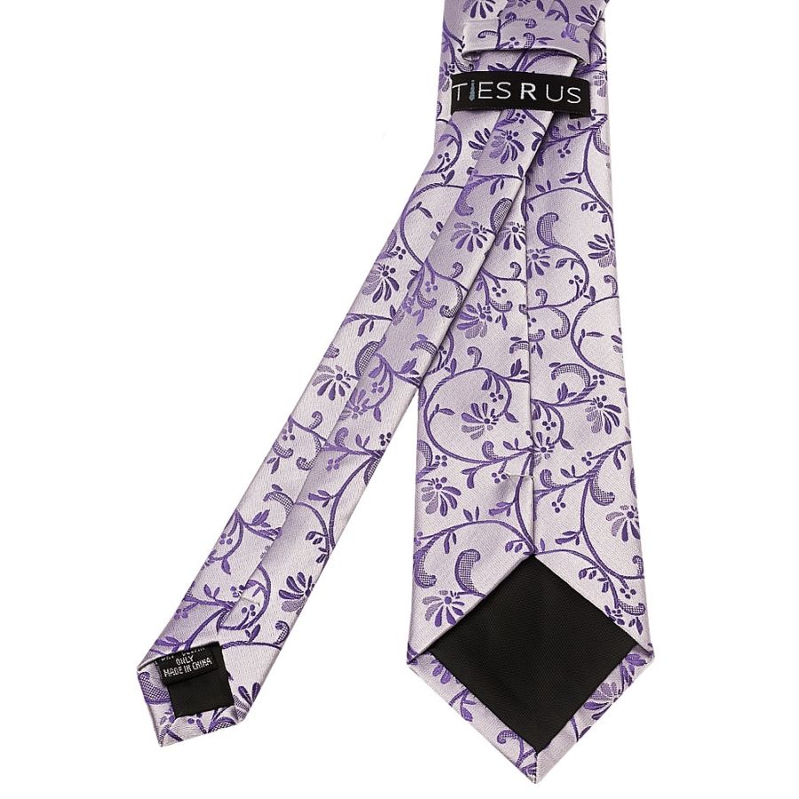 Purple Floral Classic Men's Tie