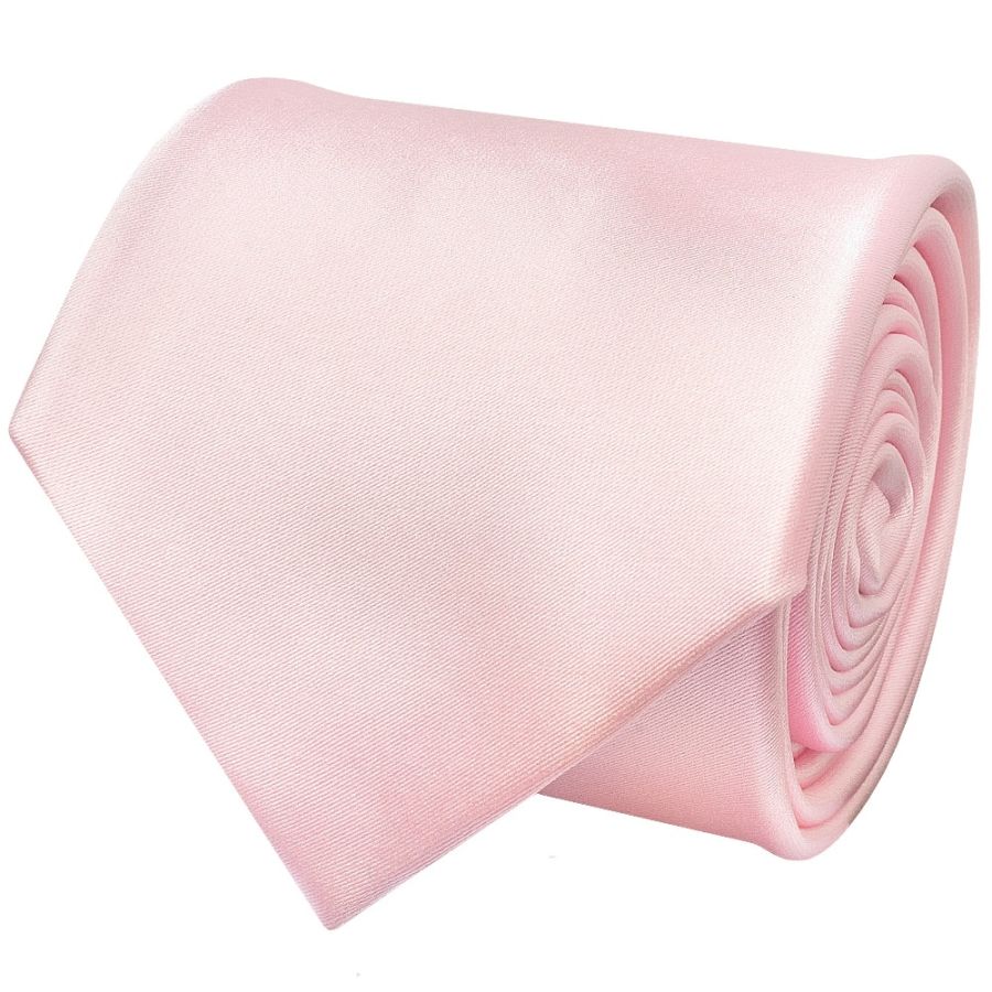 Baby Pink Satin Classic Men's Tie