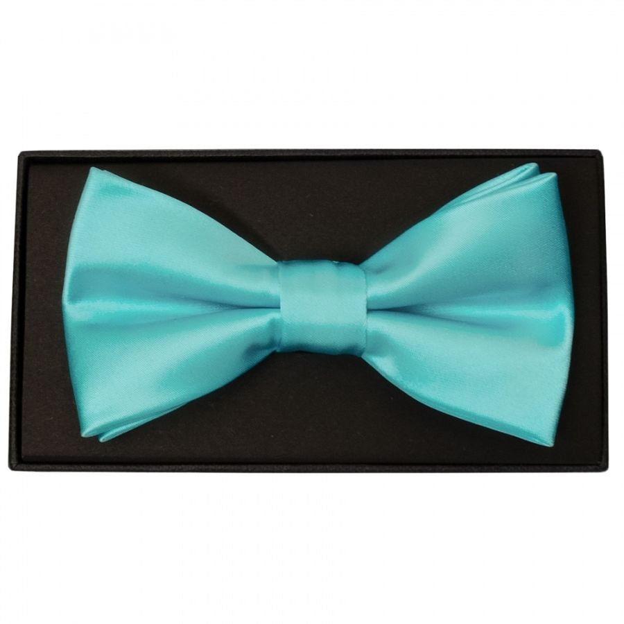 Plain Tiffany Blue Handmade Mens Bow Tie