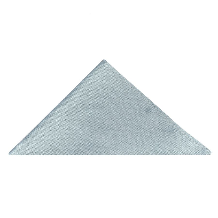 Plain Satin Duck Egg Pocket Square
