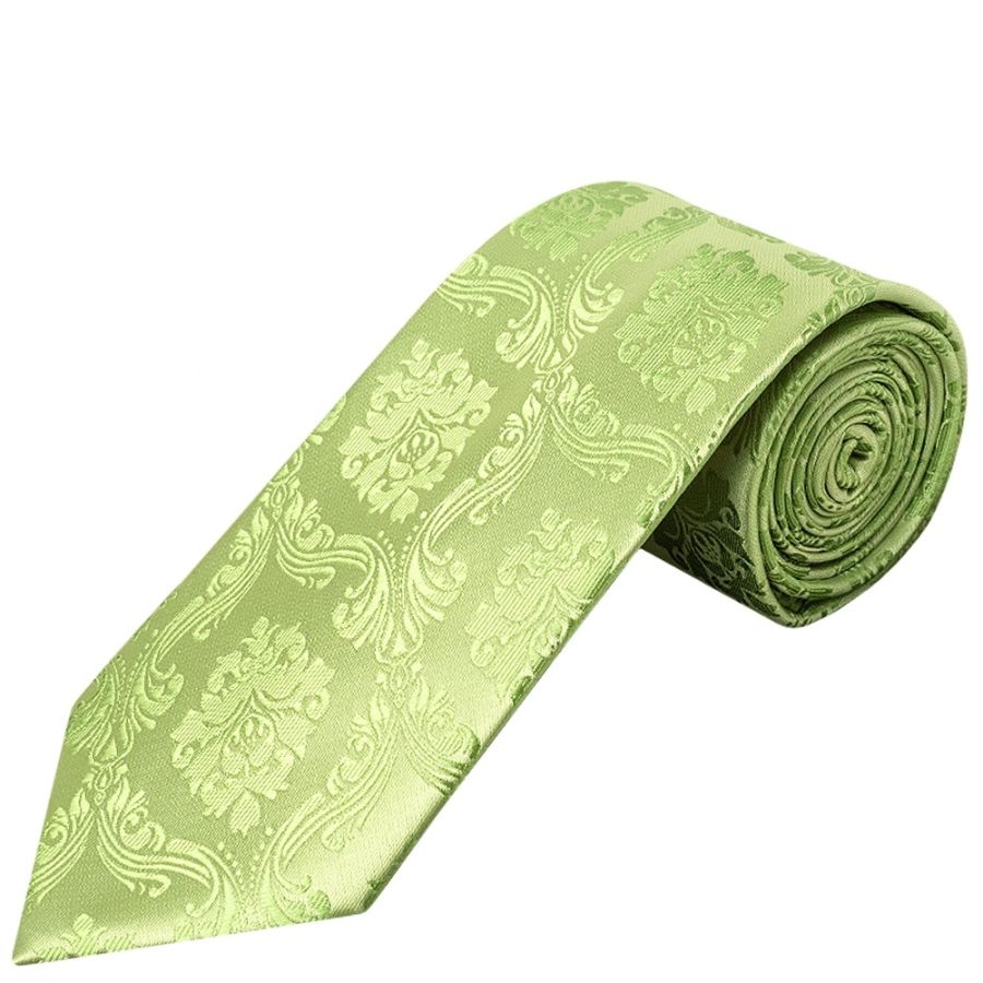 Light Green Paisley Classic Men's Tie