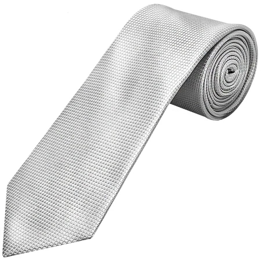 Silver Diamond Classic Men's Tie