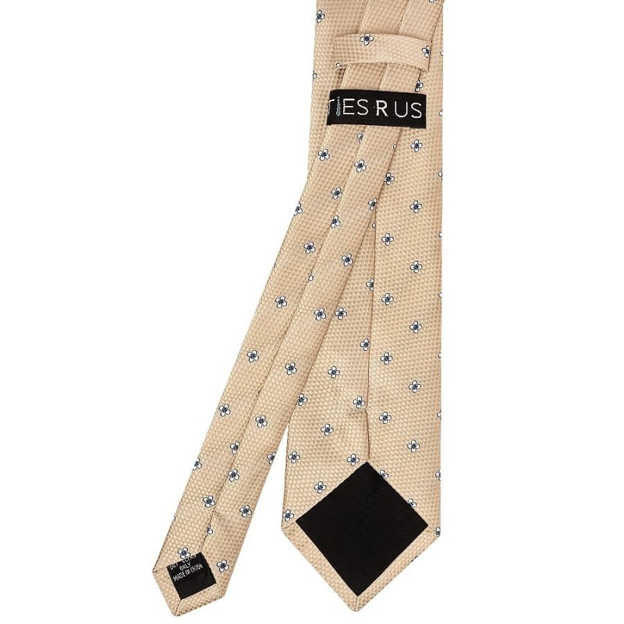 Gold Petal Classic Men's Tie and Pocket Square Set