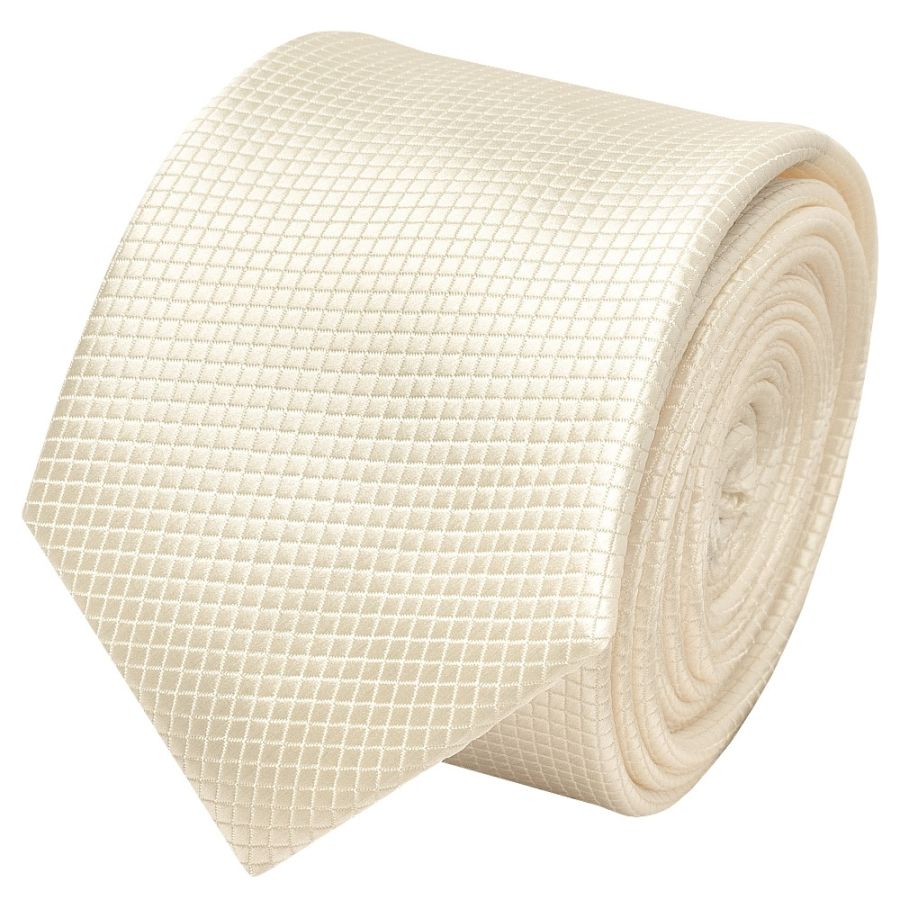 Ivory Diamond Skinny Men's Tie