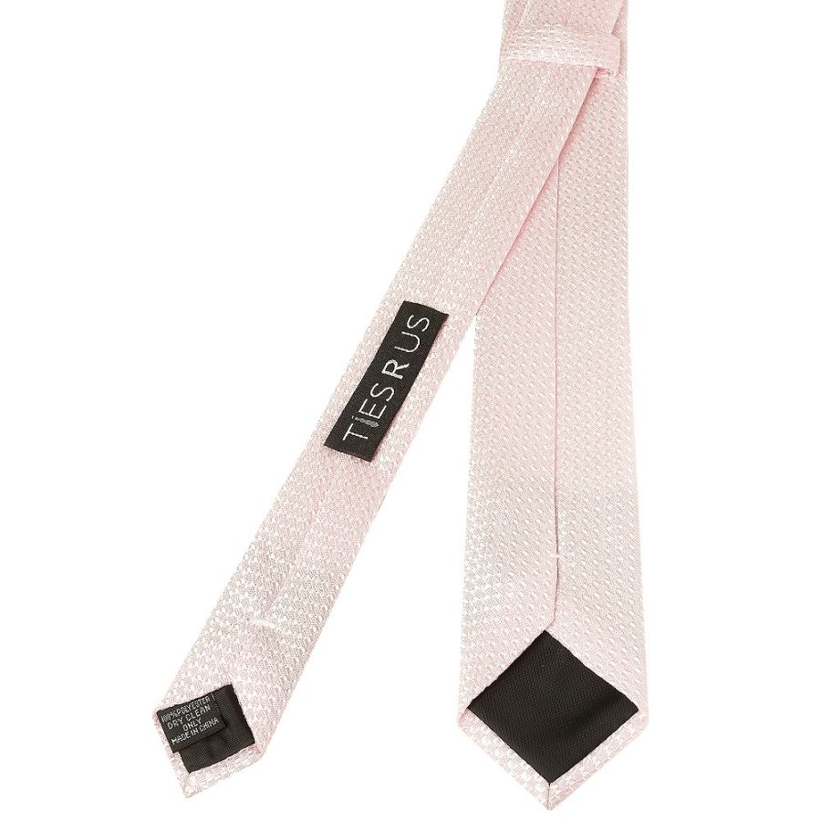 Blush Textured Skinny Tie
