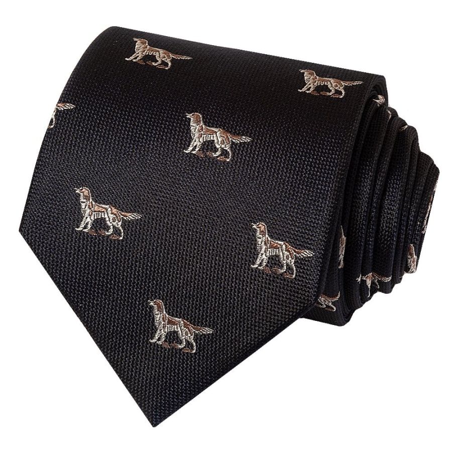 Navy Dog Silk Classic Men's Tie