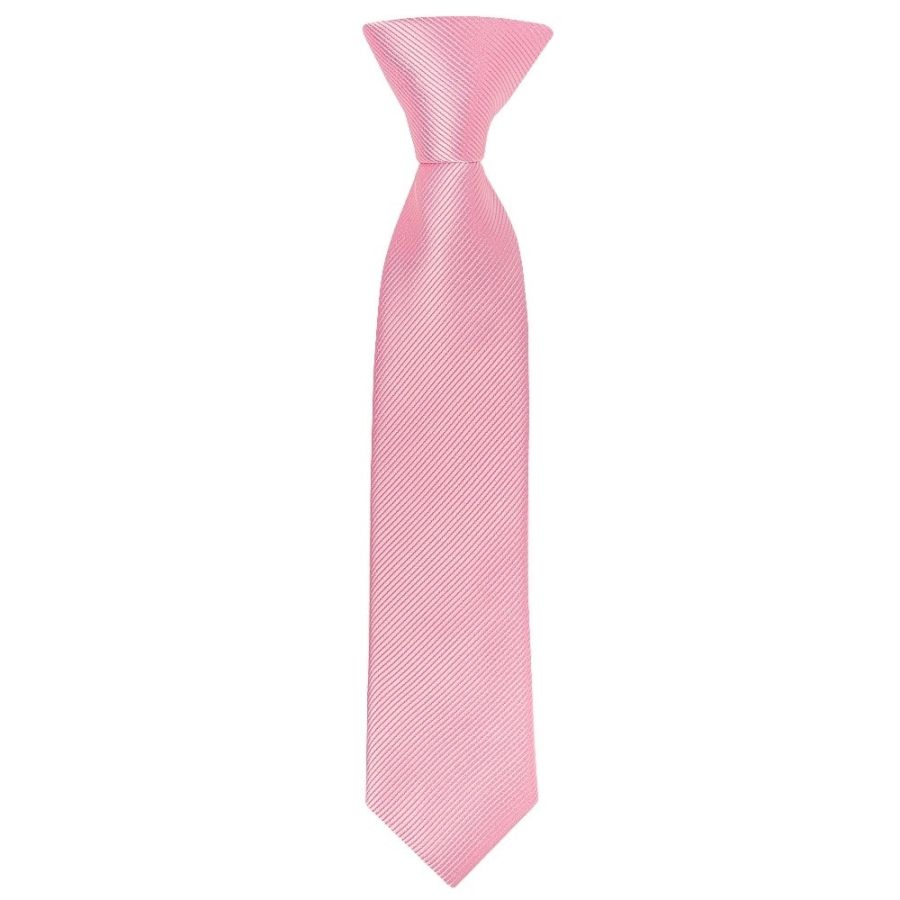 Pre Tied Blush Pink Twill Silk Boys Tie and Pocket Square Set Age 4-7