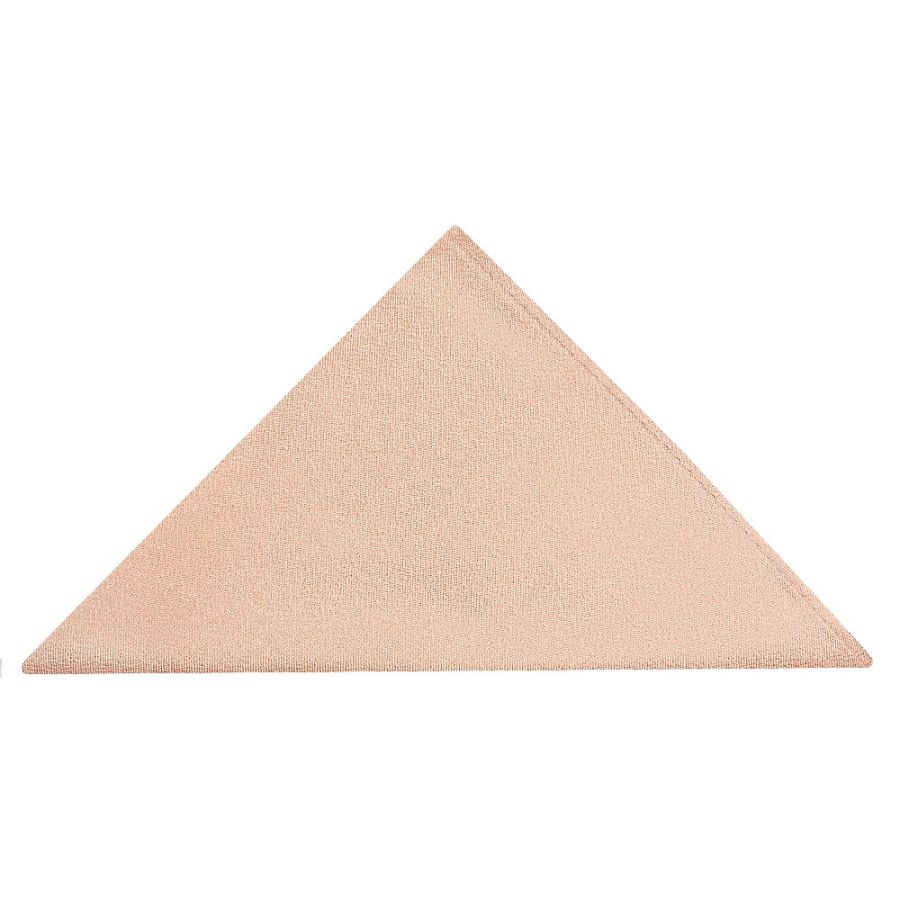 Plain Pale Peach Silk Pocket Square