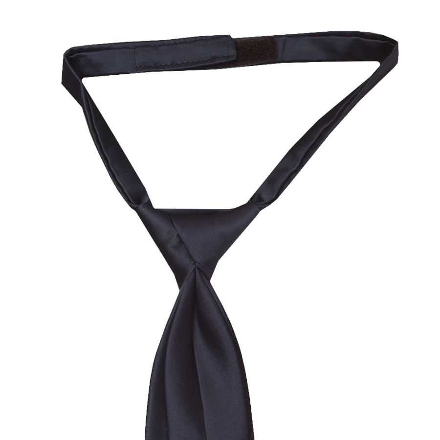 Pre Tied Navy Satin Boys Tie Age 4-7