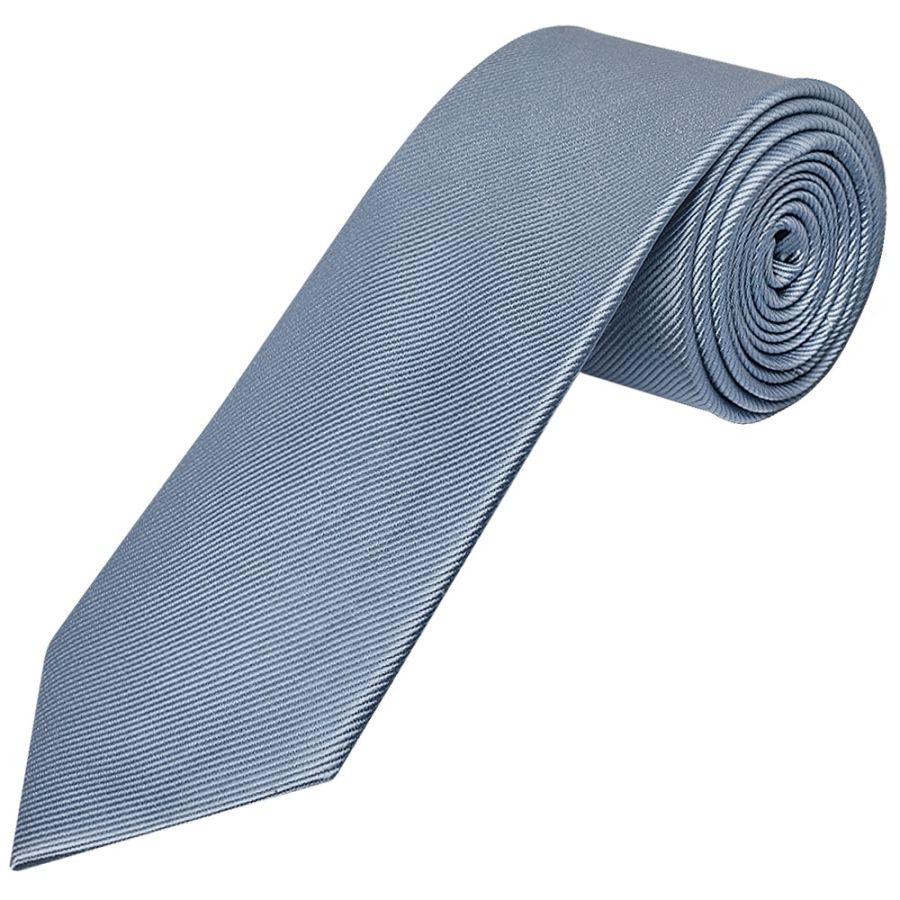 Dusty Blue Twill Silk Classic Men's Tie
