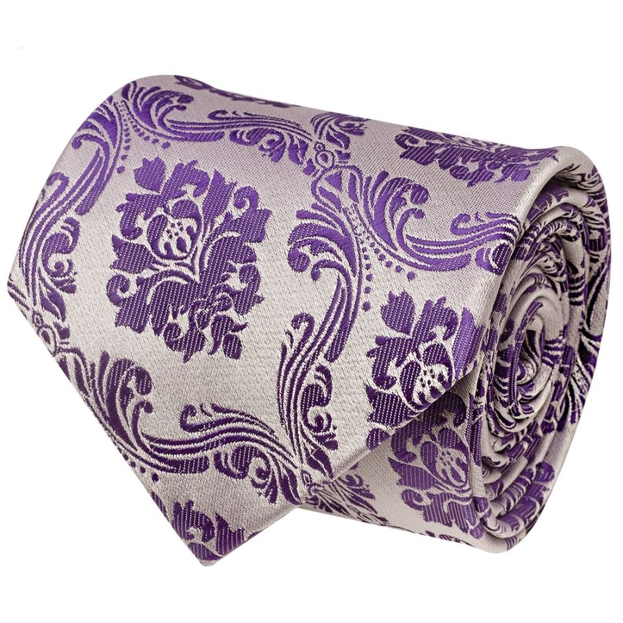 Purple Paisley Classic Men's Tie
