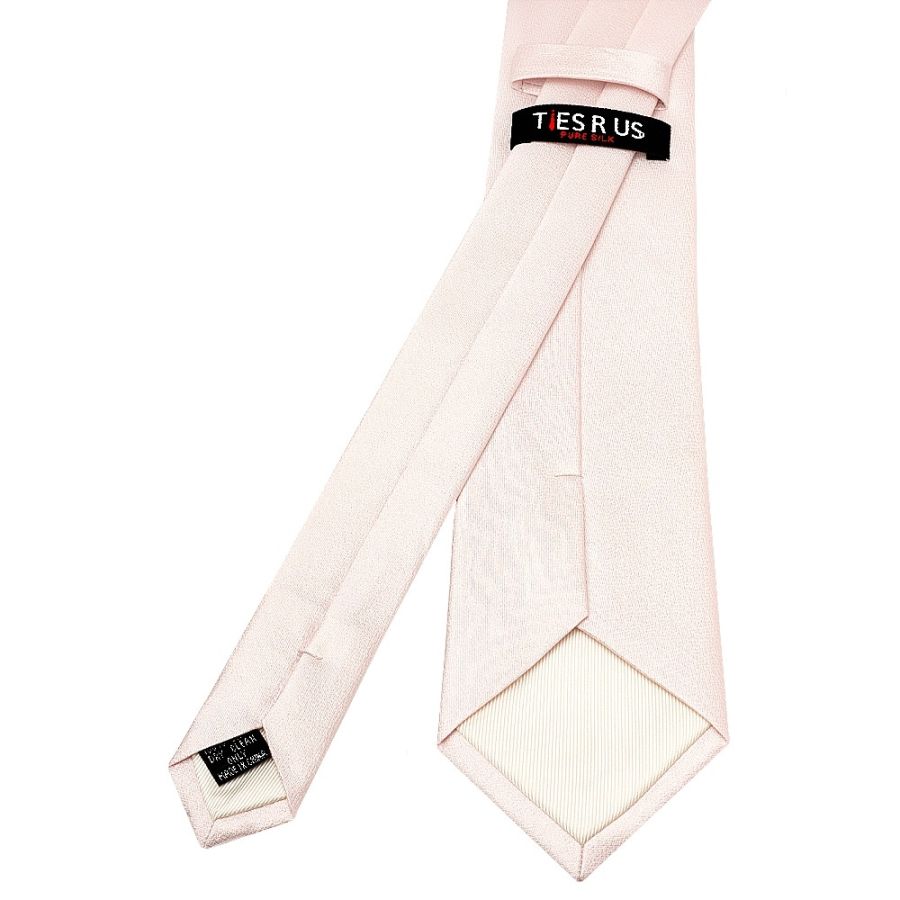 Plain Blush Silk Classic Men's Tie