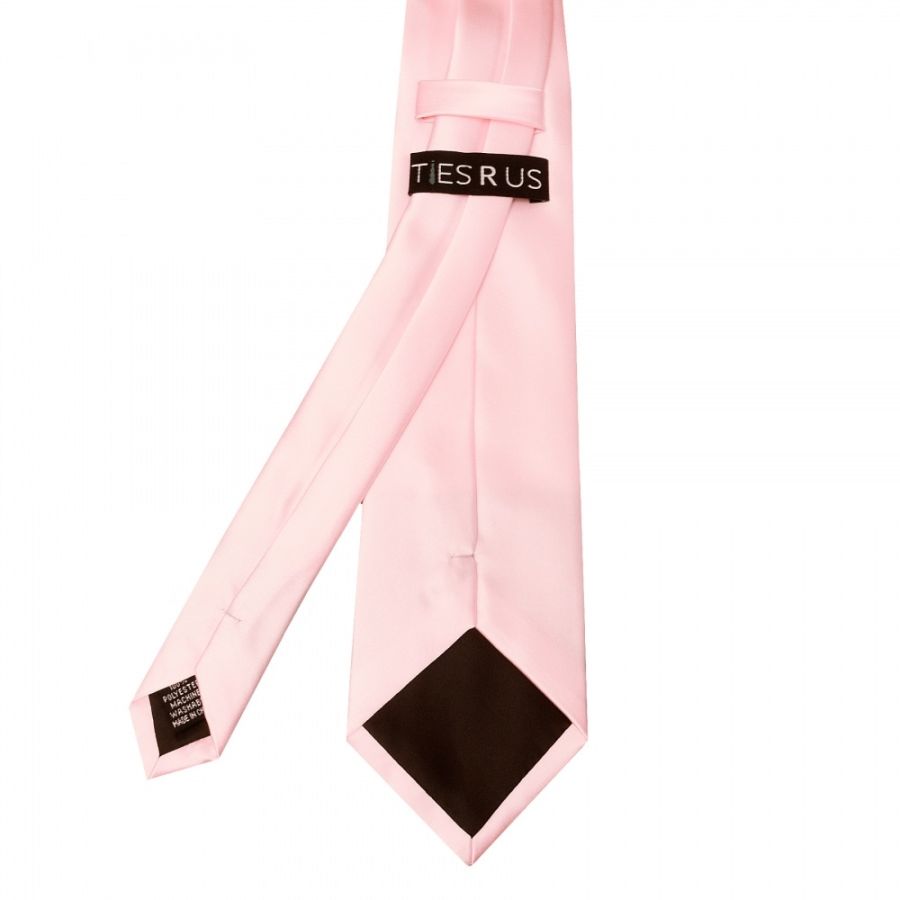Plain Blush Pink Satin Classic Men's Tie