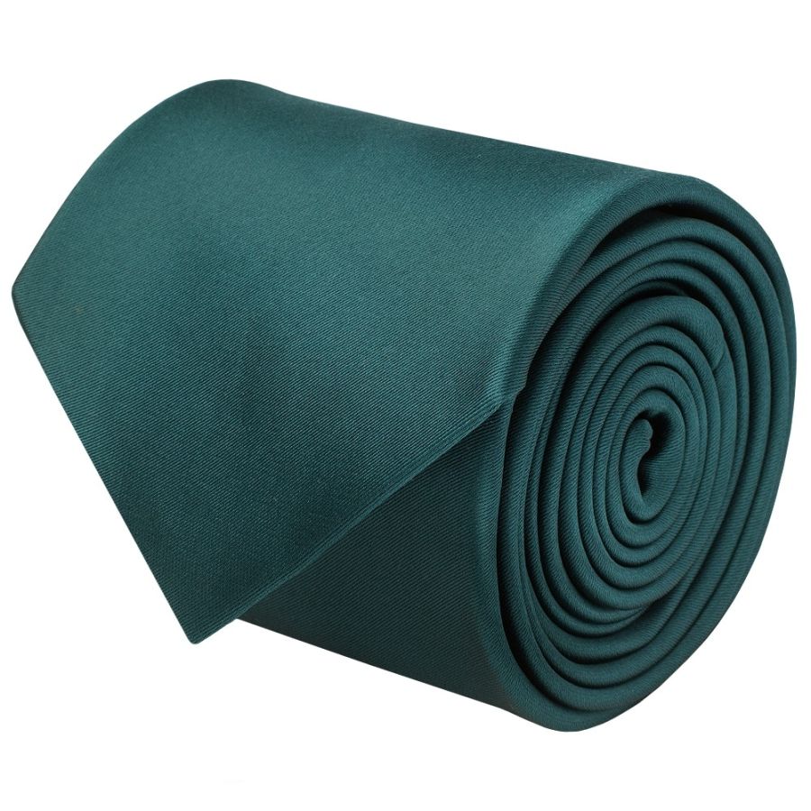 Plain Dark Teal Satin Classic Men's Tie