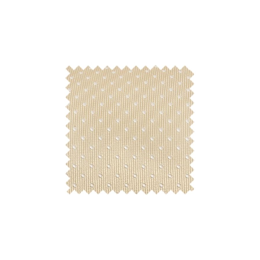 Champagne and White Polka Dot Swatch - CPPD1