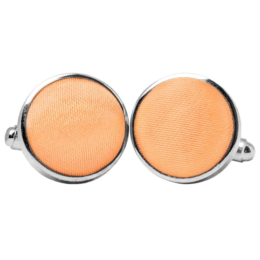 Plain Peach Cufflinks
