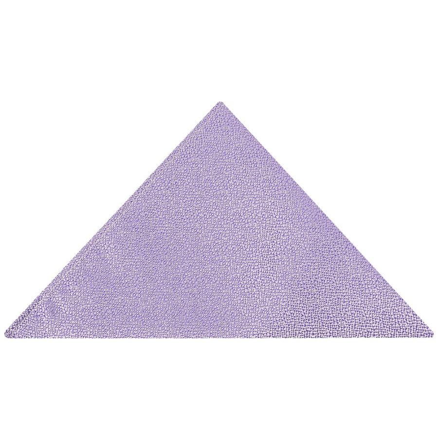 Plain Purple Textured Silk Pocket Square