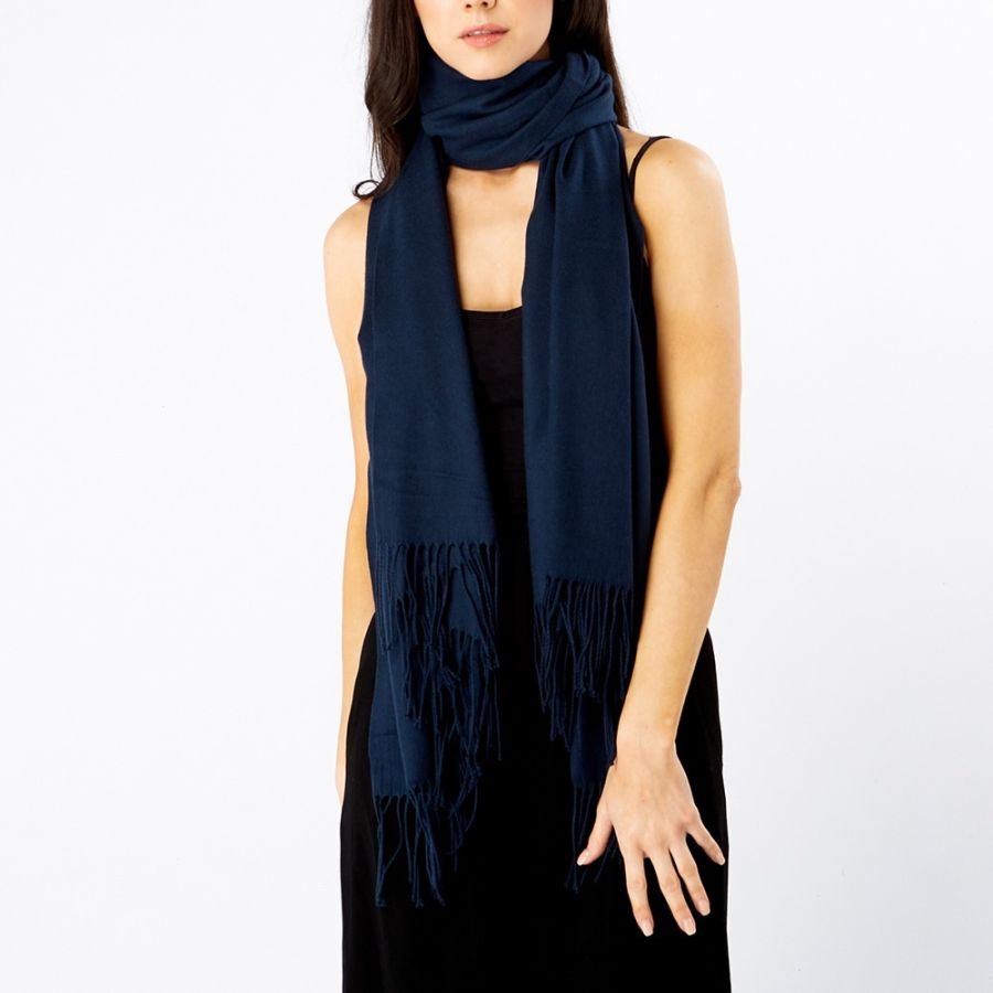 Navy Blue Pashmina 