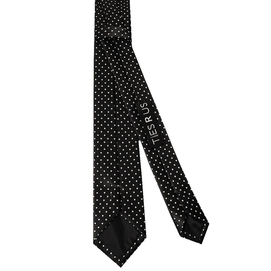 Black Polka Dot Skinny Boy's Tie