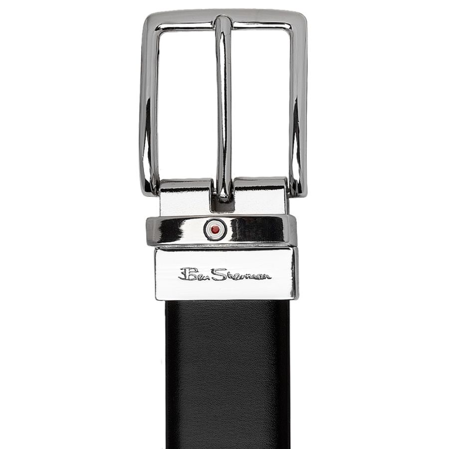 Ben Sherman Willard Reversable Belt Black and Brown