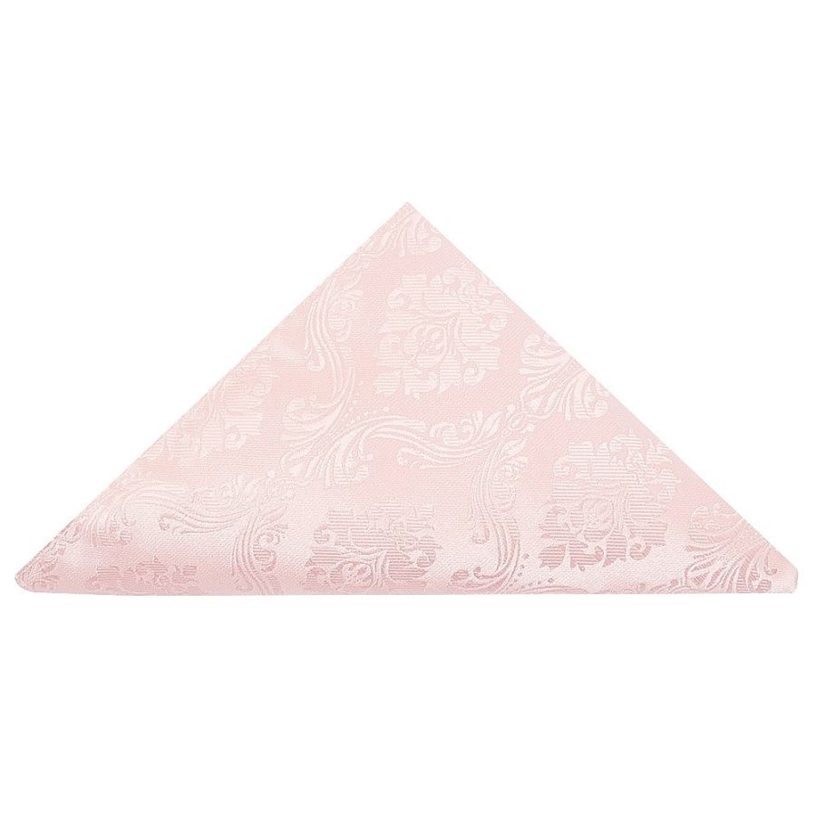 Blush Pink Paisley Men's Cravat Tie and Pocket Square Set