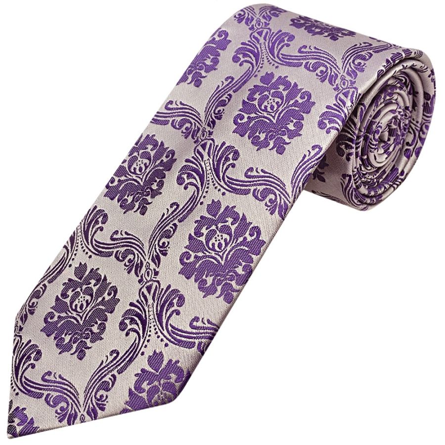 Purple Paisley Classic Men's Tie