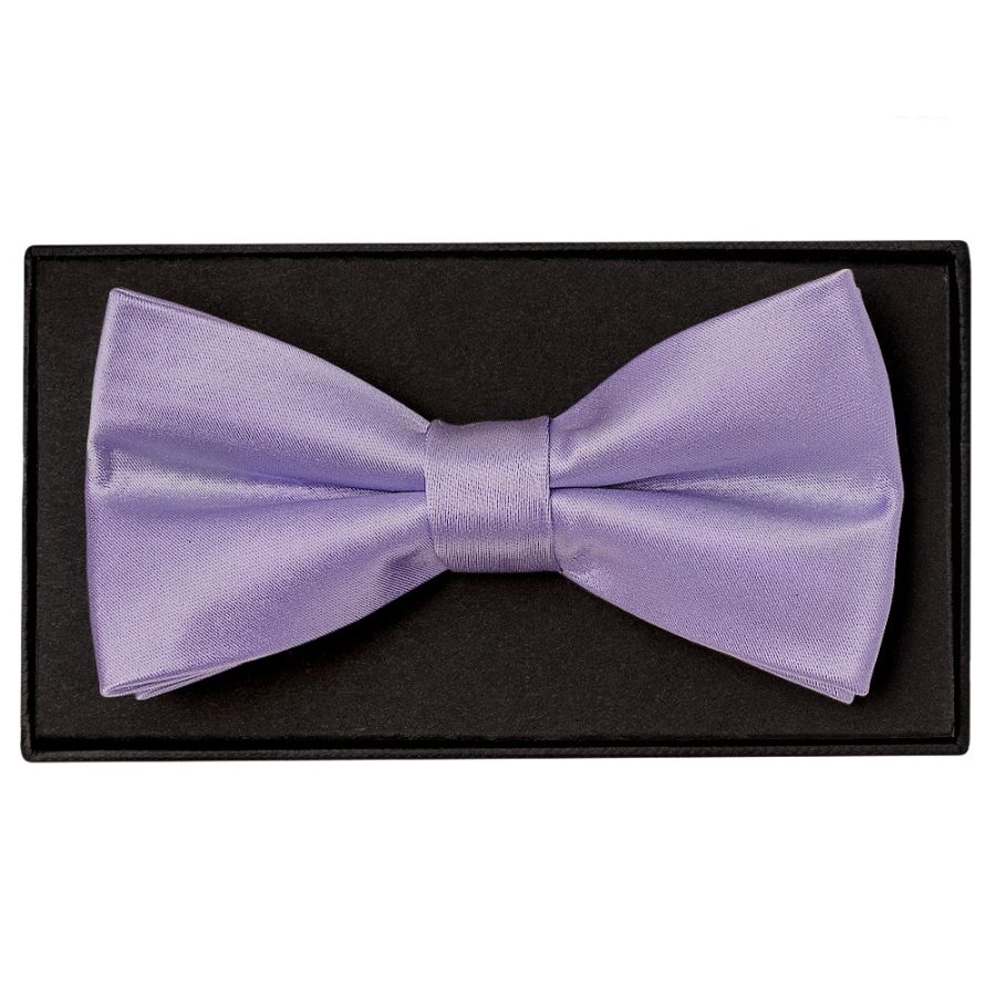 Plain Lavender Handmade Mens Bow Tie