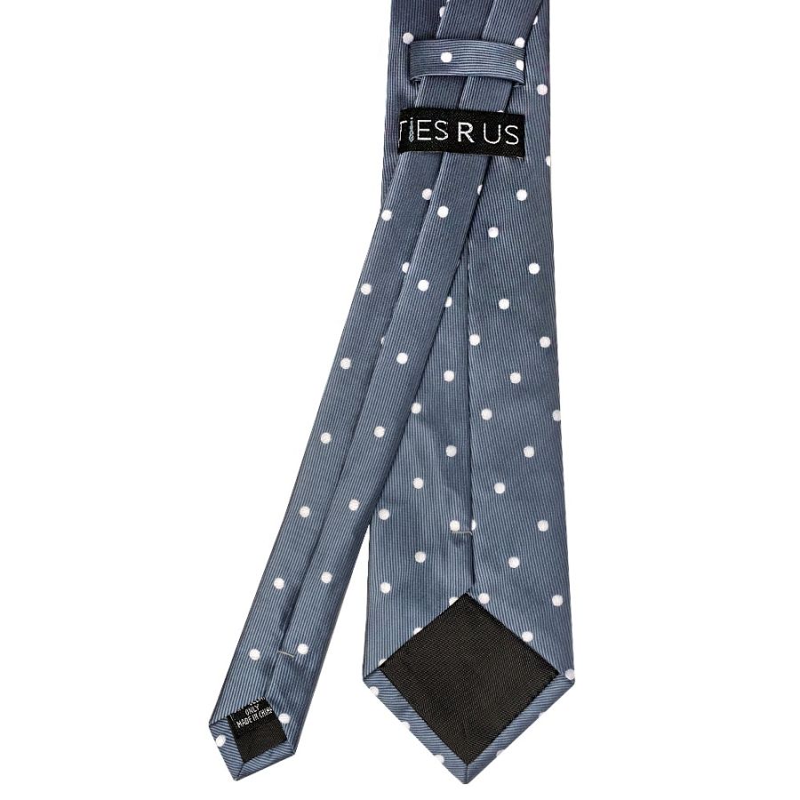 Navy Large White Spot Classic Men's Tie