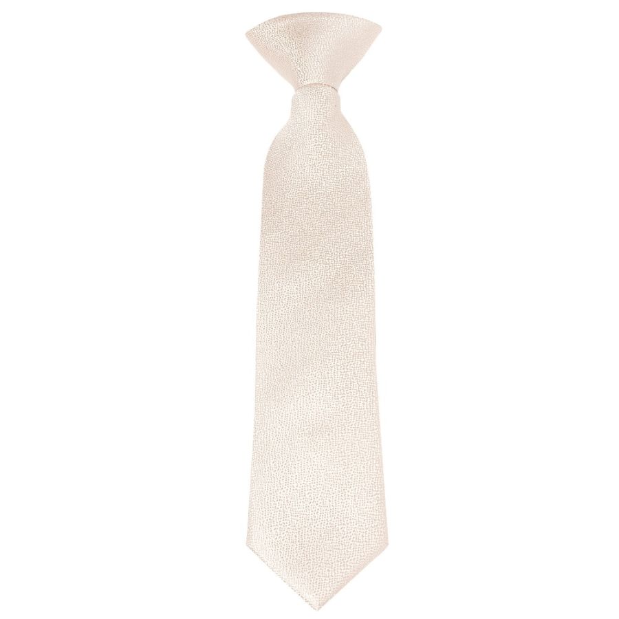 Pre Tied Blush Textured Silk Boys Tie Age 4-7
