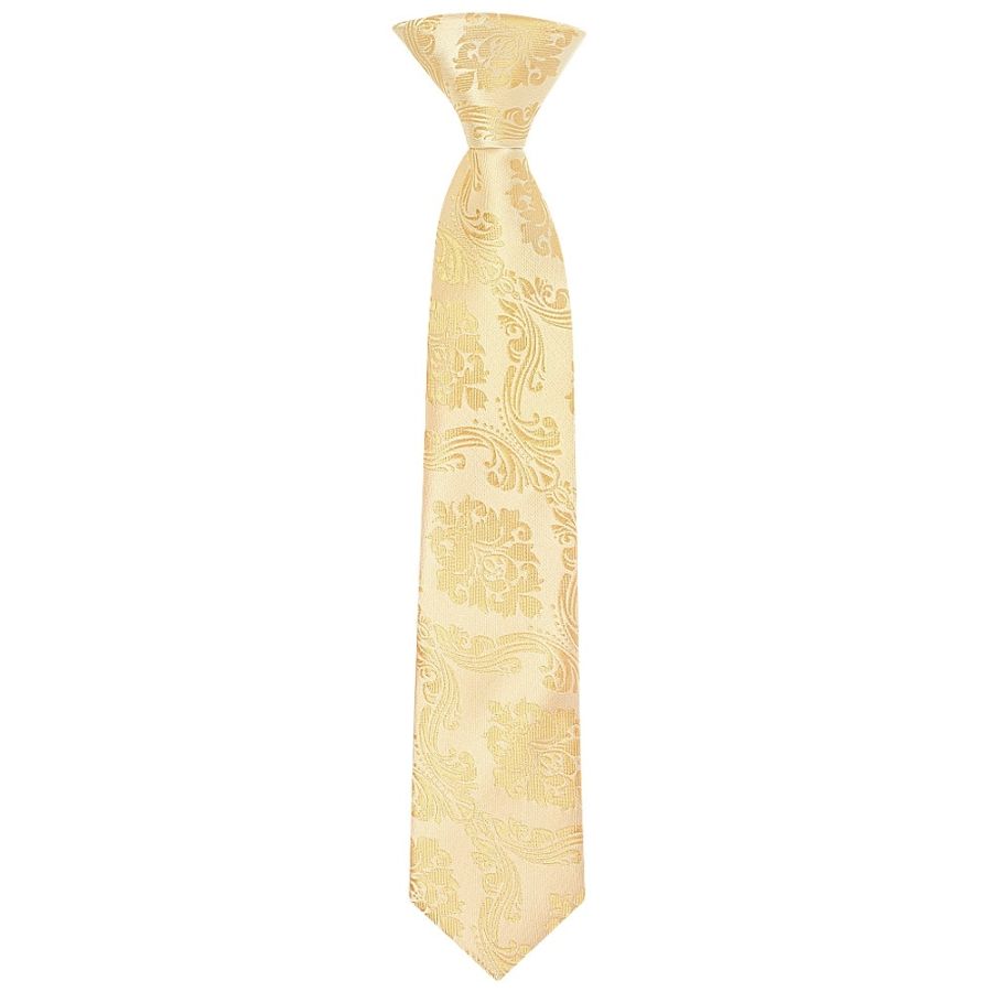 Pre Tied Caramel Paisley Boys Tie Age 4-7