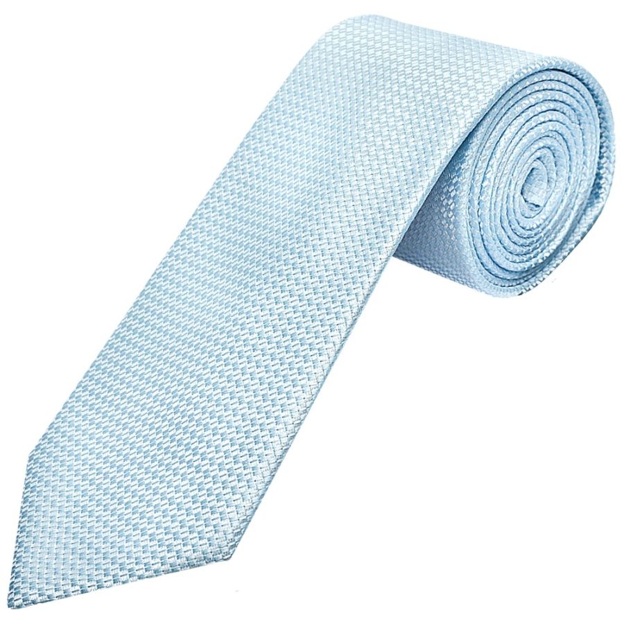 Sky Blue Textured Classic Tie
