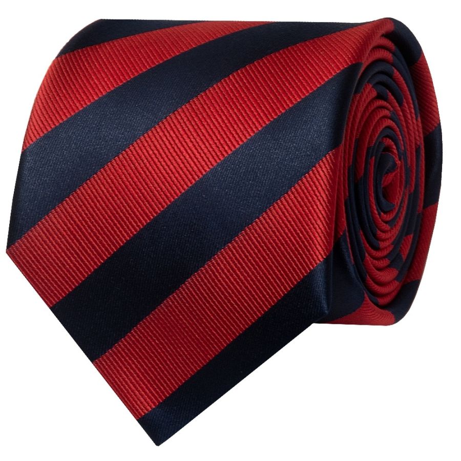 Navy and Red Striped Classic Men's Tie